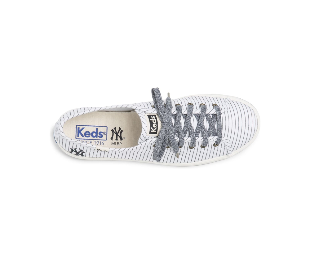 Womens Keds Sneakers - Kickstart MLB® - White - 0218-IFXUD